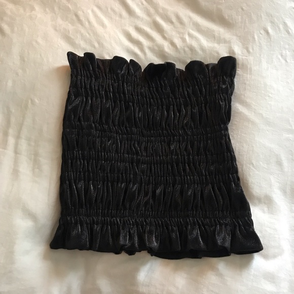 FINAL PRICE. RUNS SMALL. AREA NYC Ruched Tube Top - Picture 5 of 7